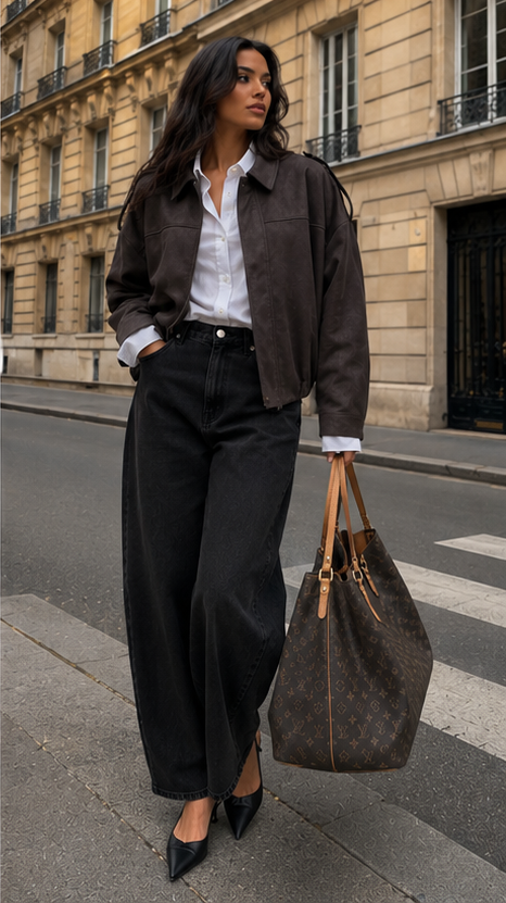 STINA FAUX SUEDE BOMBER(CHOCOLATE TORTE) ONLY