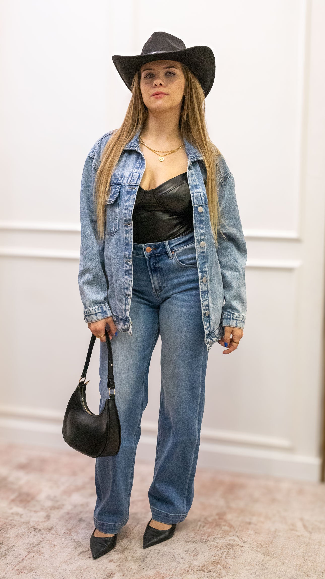 AMANDA OVERSIZED DENIM SHACKET- LIGHT (RISEN)