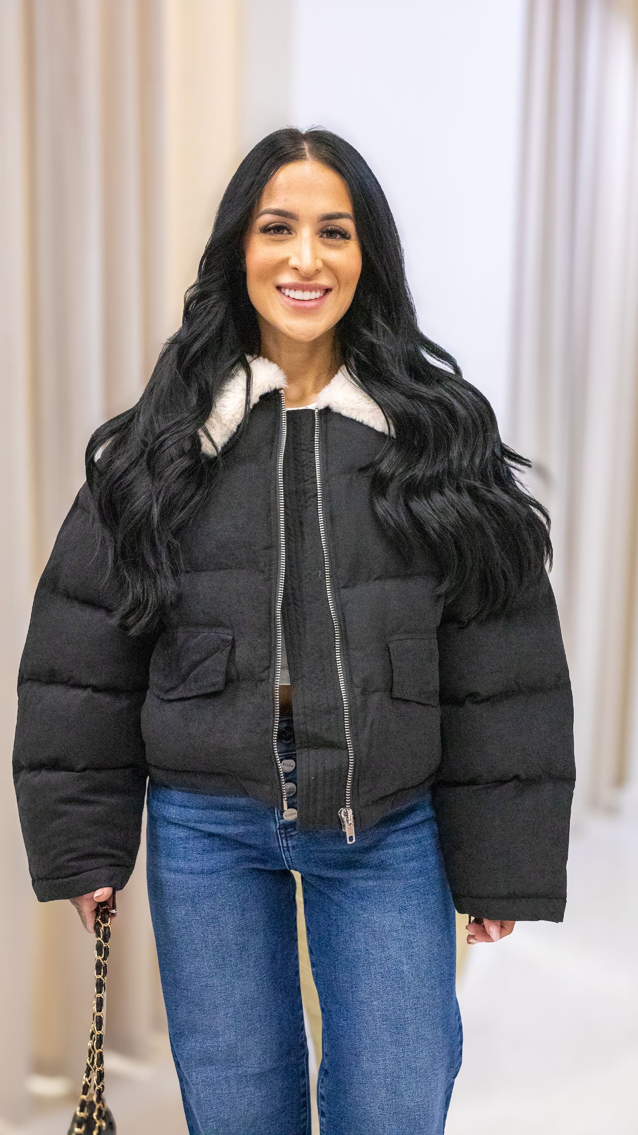 MONICA PUFFER COAT (BLACK)