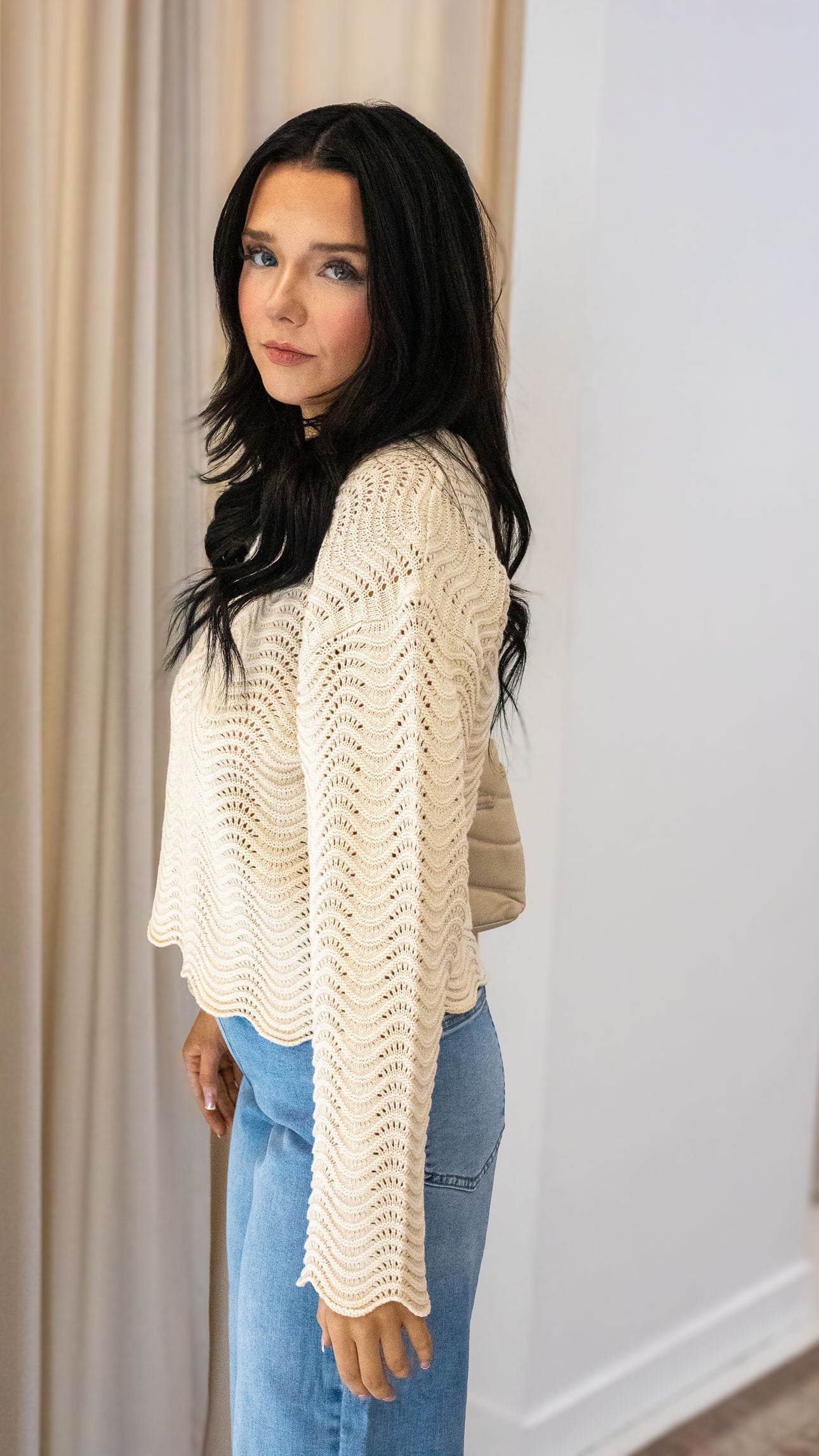 LASA LS WAVE STRUCTURE O-NECK CC KNT | ONLY