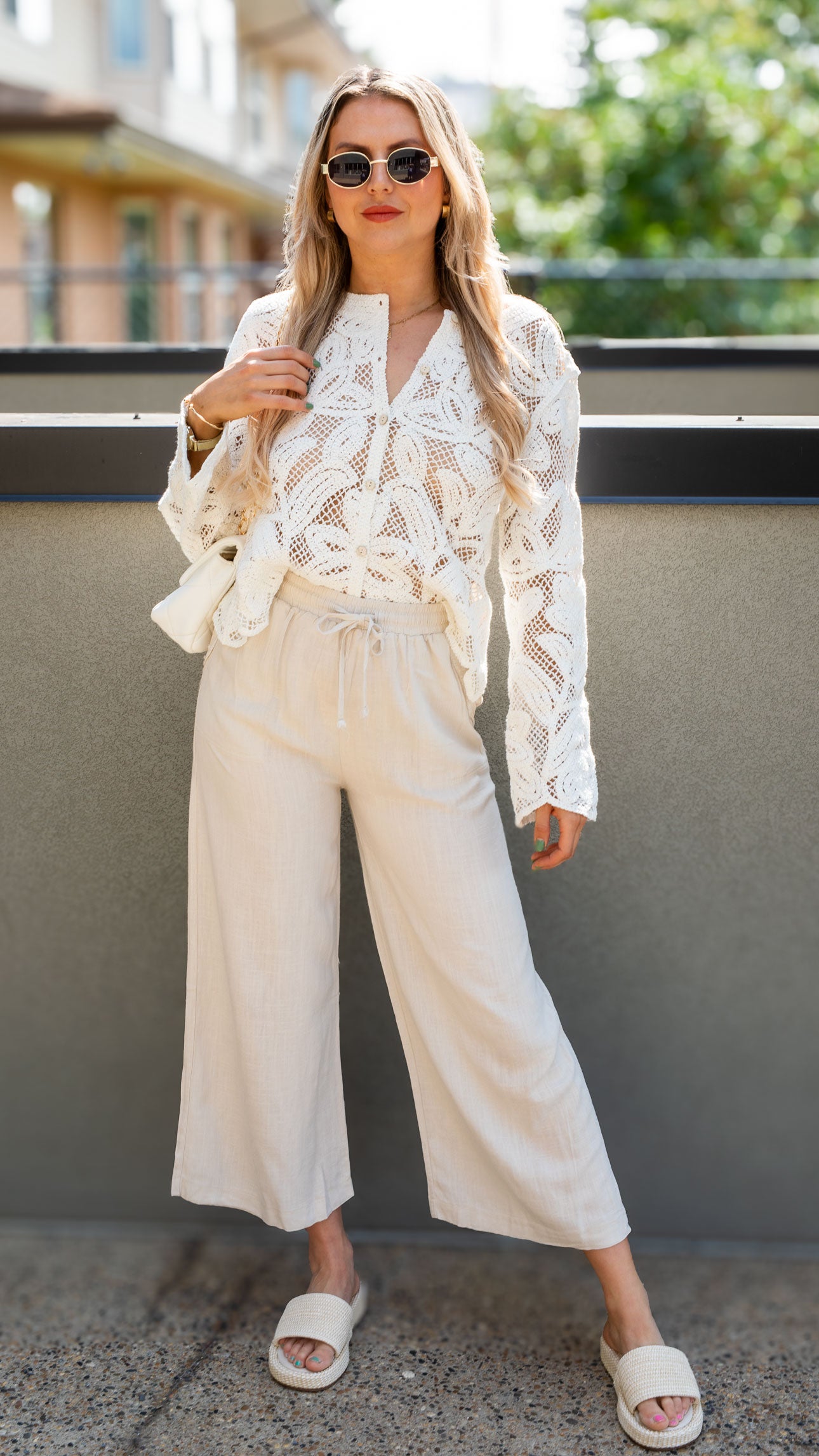 LORA LINEN STRAIGHT LEG PANT