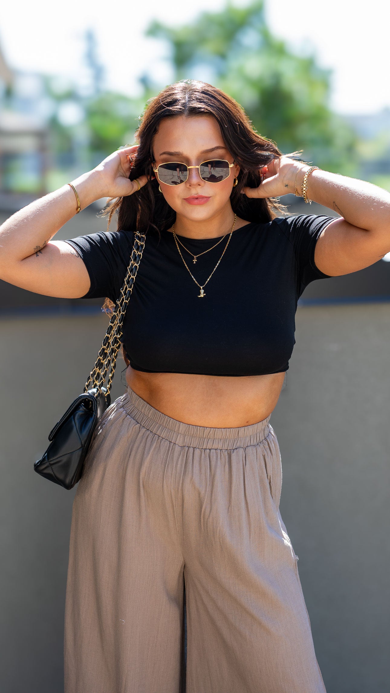 HANNA MAY CROP TOP (BLACK)