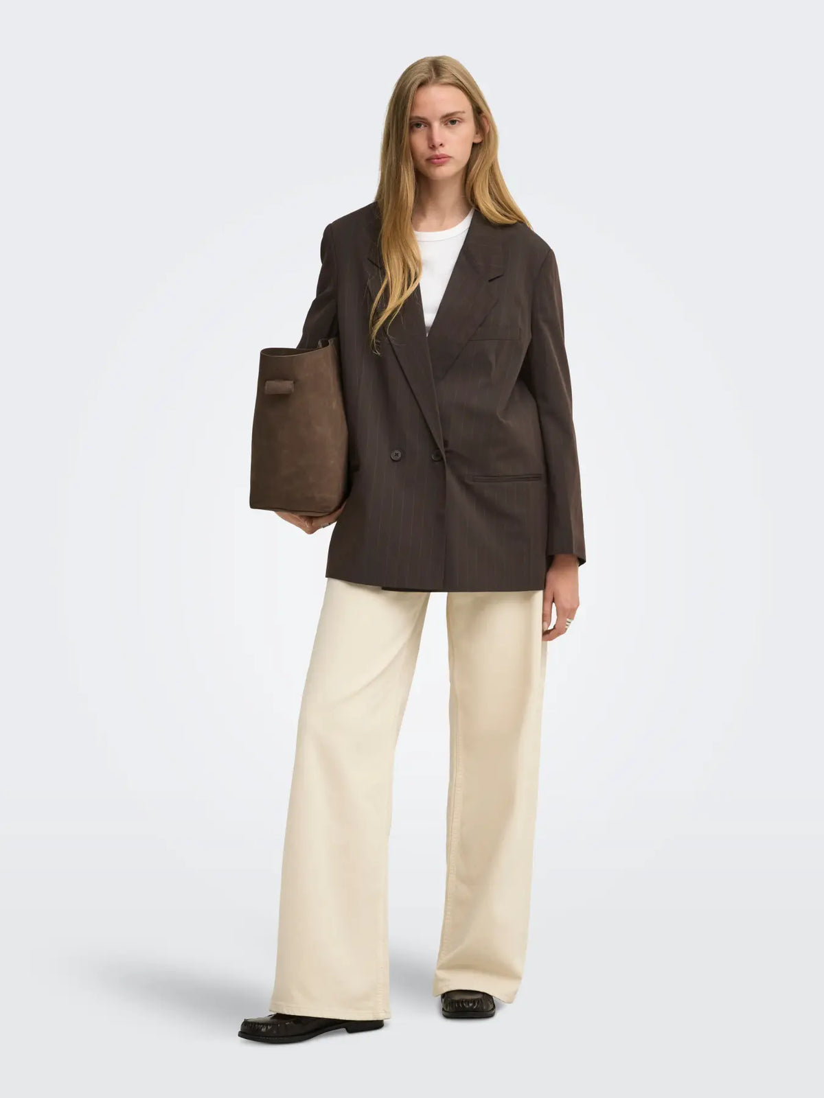 ALDEN OVS PINSTRIPE BLAZER