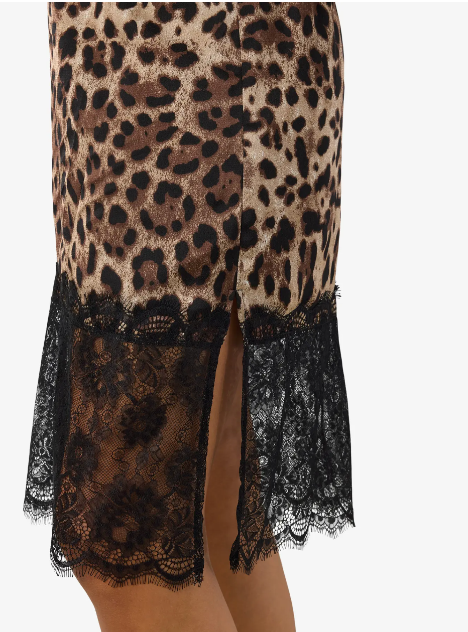 INFERNO LACE SATIN SKIRT