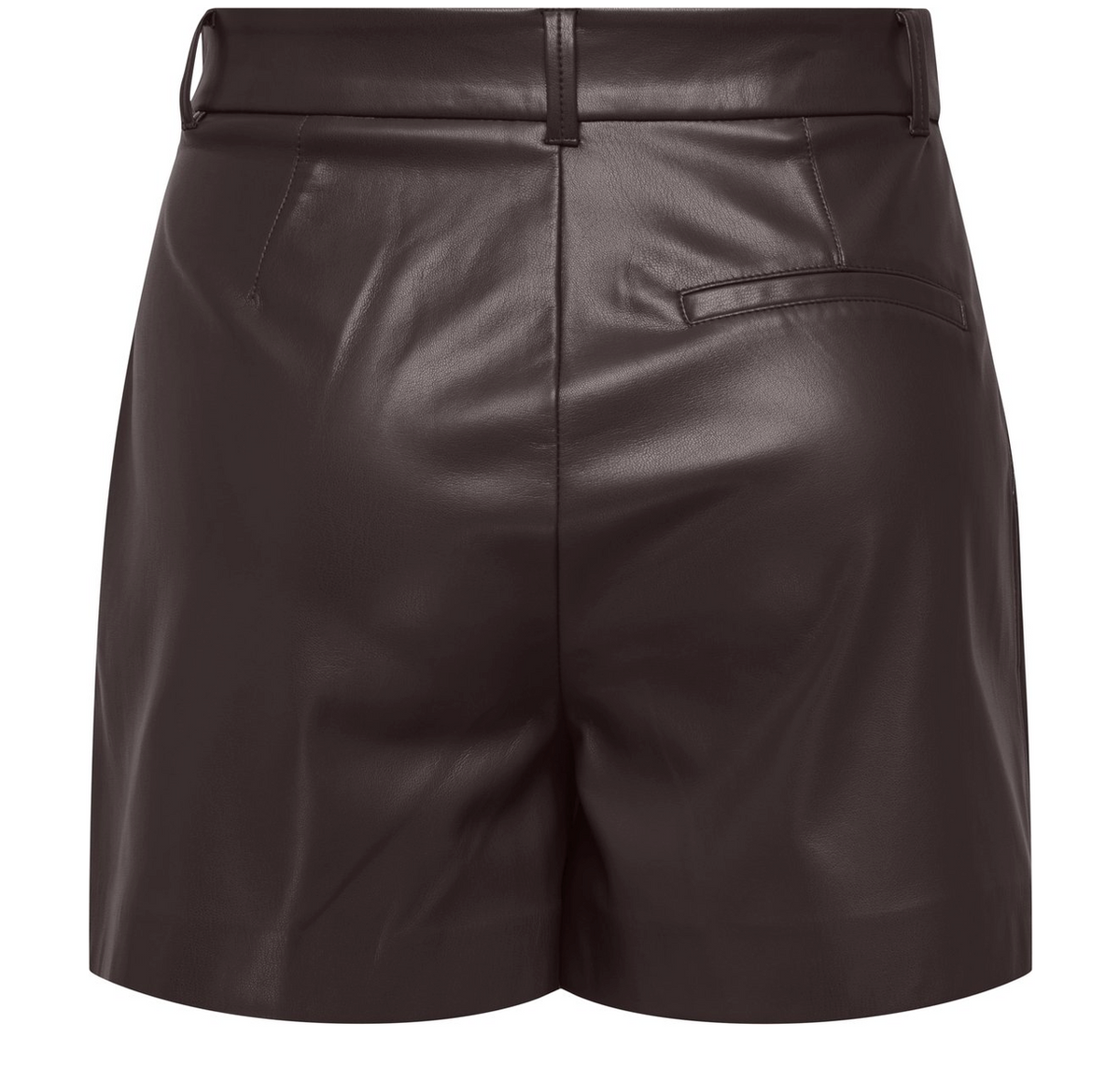 SMOOTH HW FAUX LEATHER SHORTS (CHOCOLATE TORTE) | ONLY