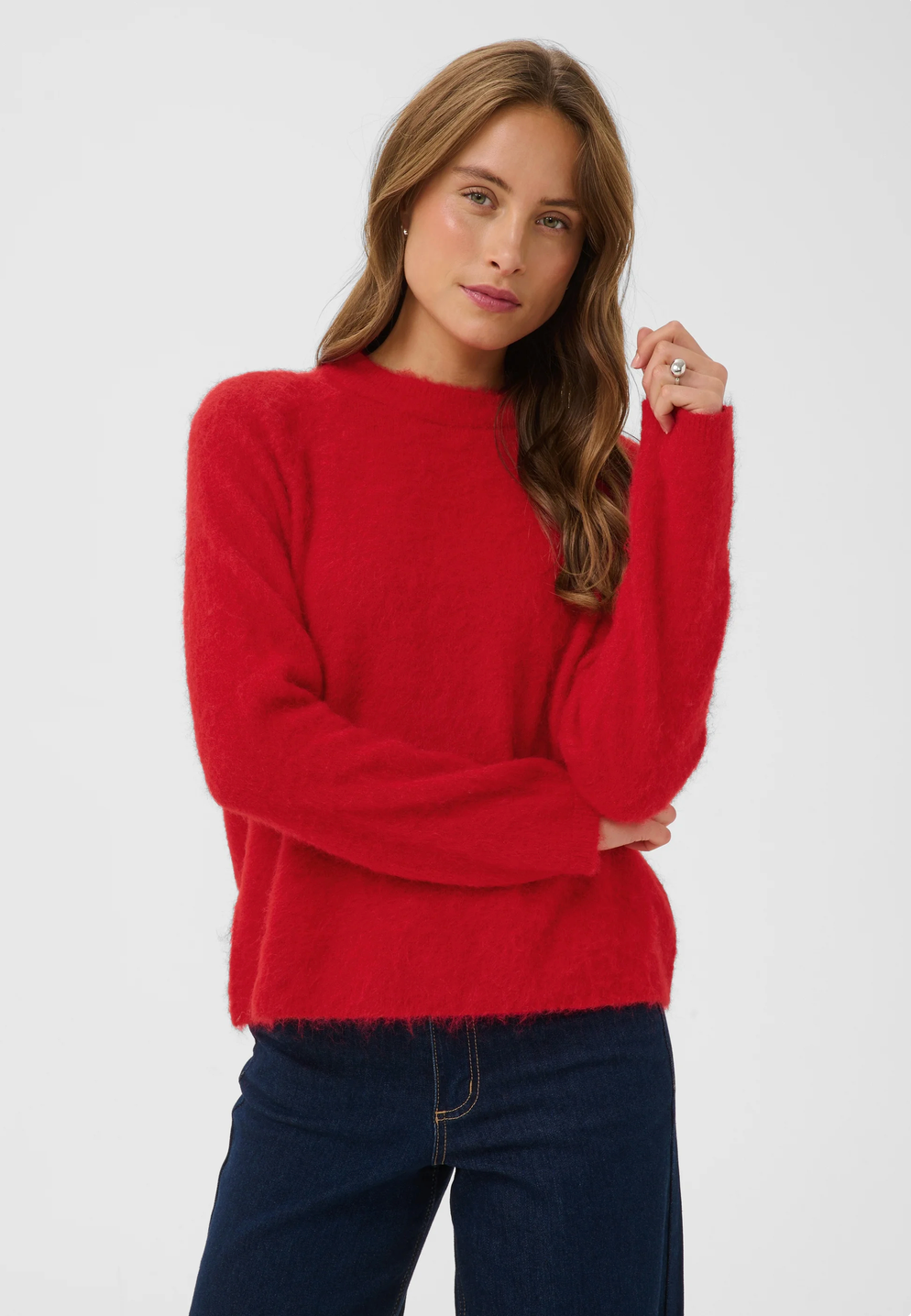 KAJORDAN KNIT PULLOVER - CRIMSON - RED