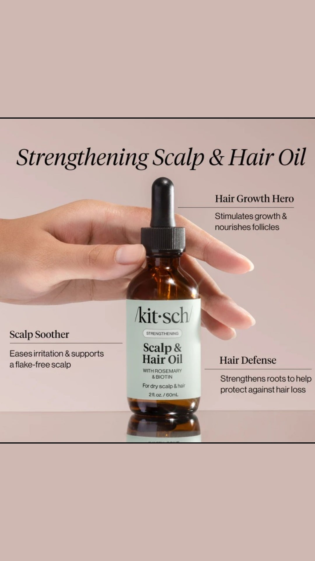 STRENGTHENING HAIR & SCALP OIL | KITSCH
