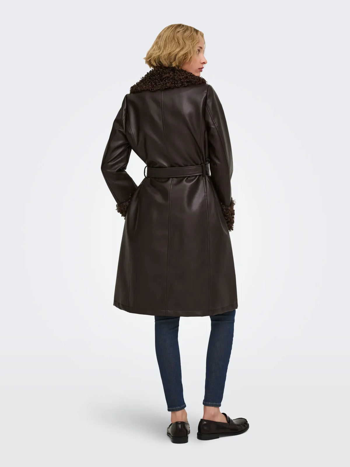 MARLEE FAUX LEATHER FUR JACKET OTW