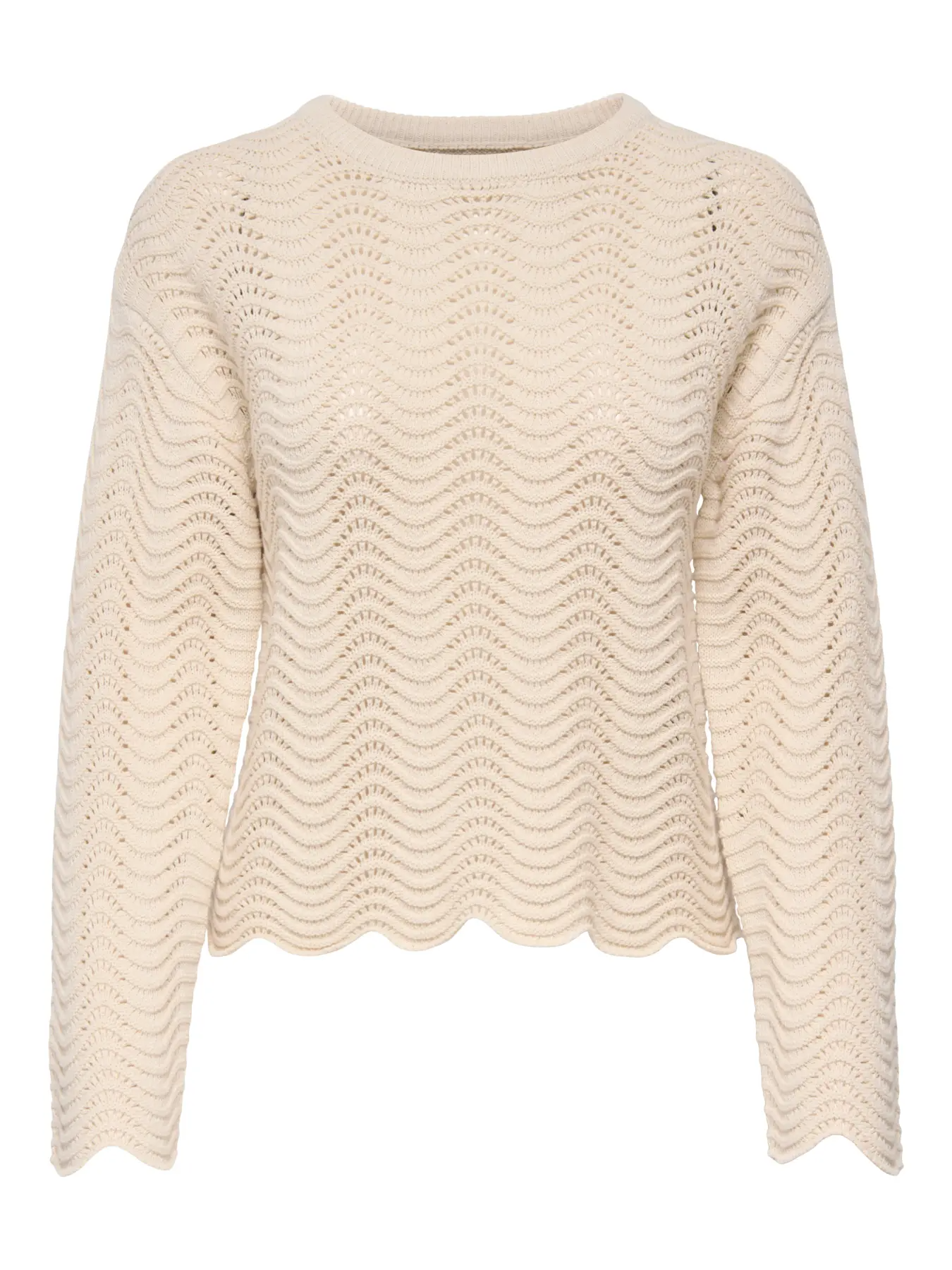 LASA LS WAVE STRUCTURE O-NECK CC KNT | ONLY