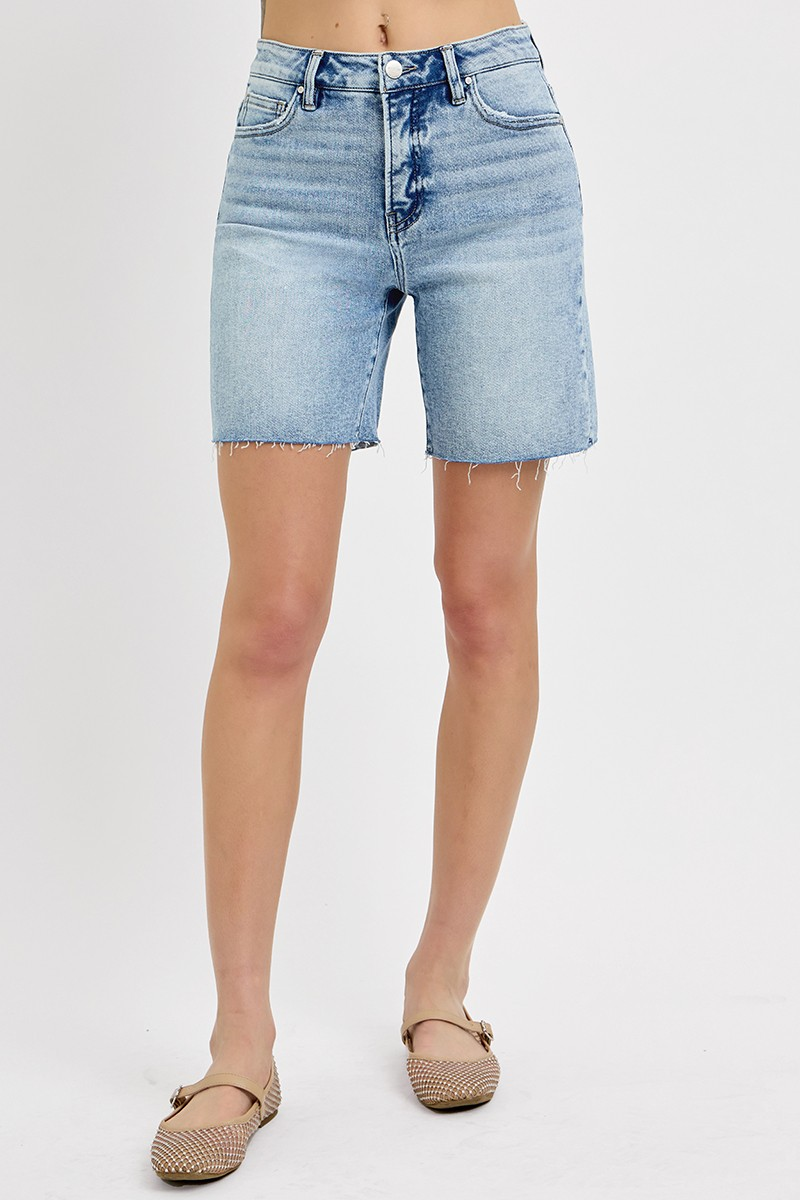 TUMMY CONTROL HIGH RISE MID LENGTH SHORTS