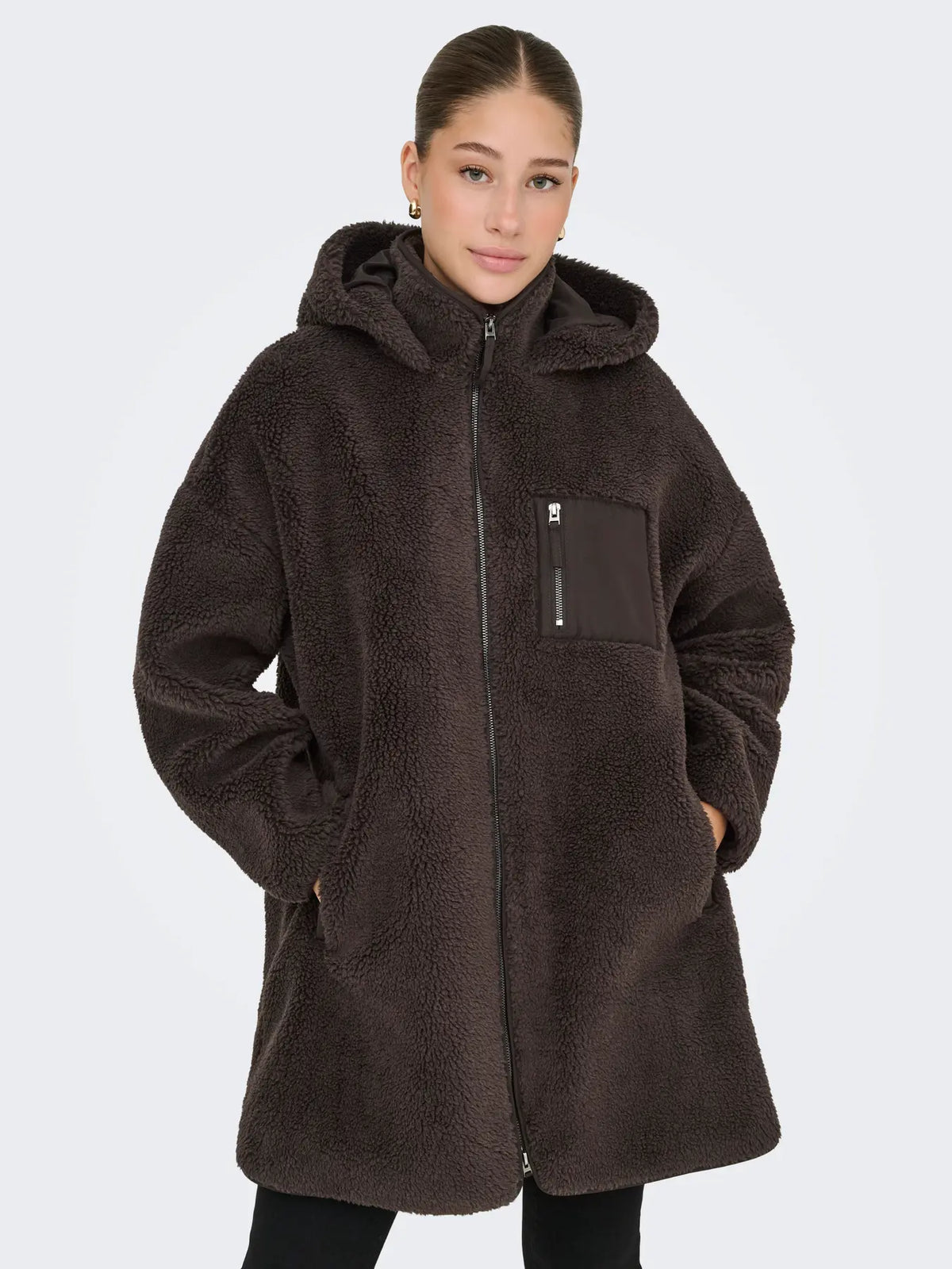 SASCHA SHERPA JACKET (ONLY) | BROWN