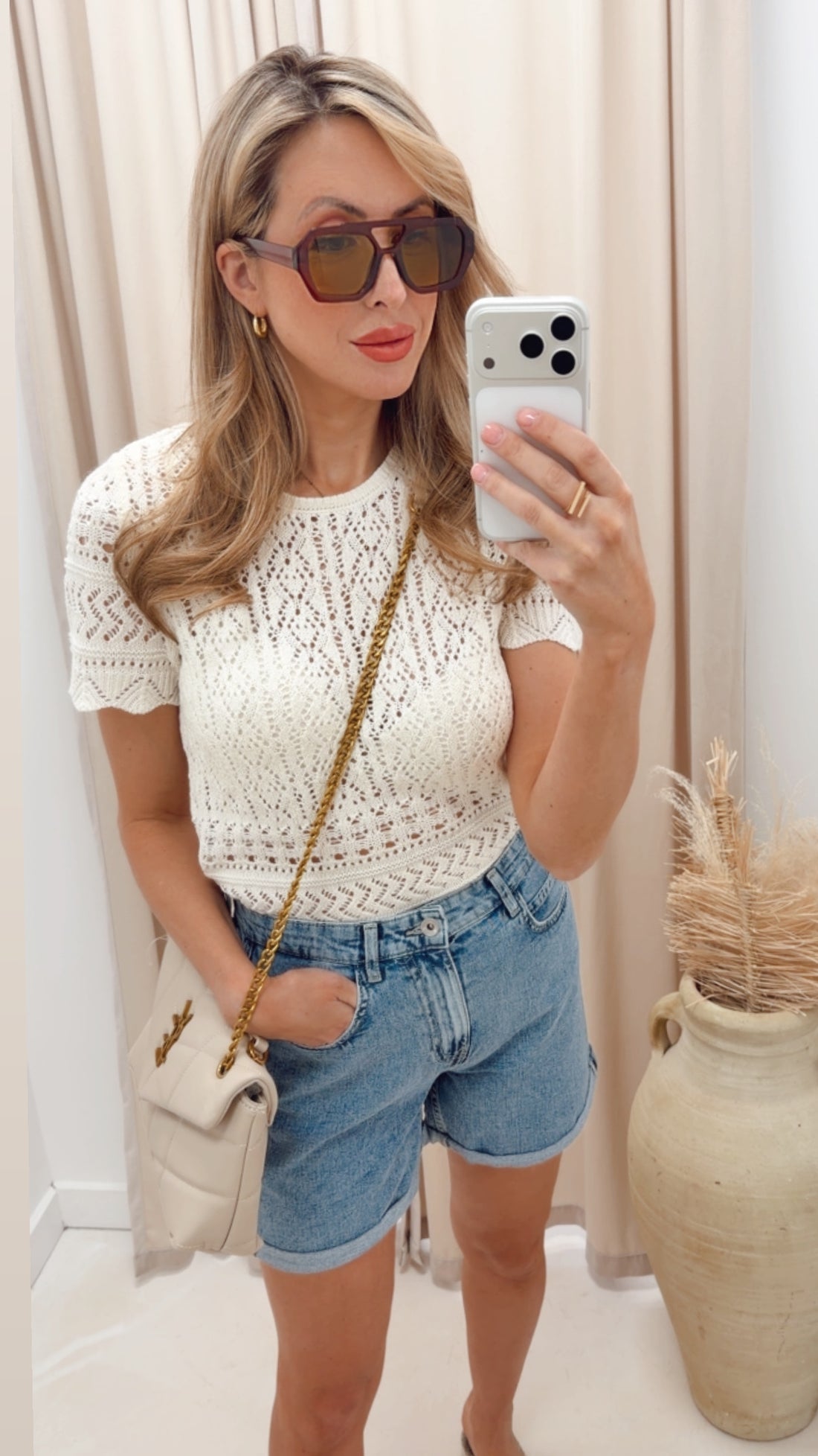 ONLVEGA HW MOM DNM SHORTS NOOS | ONLY