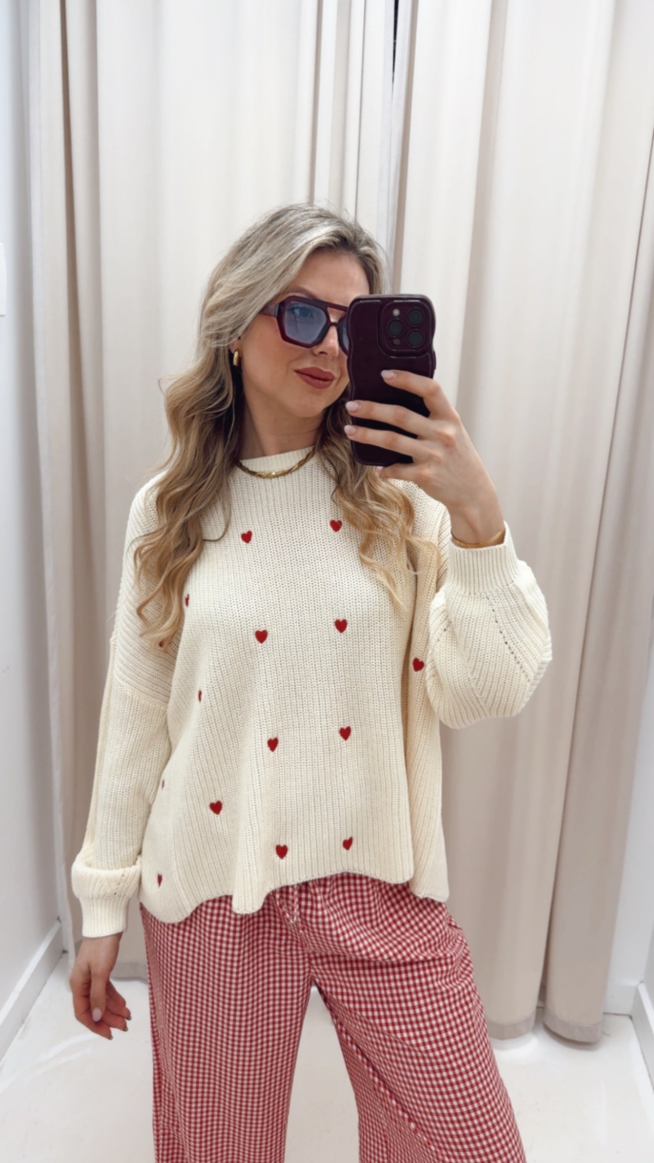 HILDE LS EMB PULLOVER EX KNT