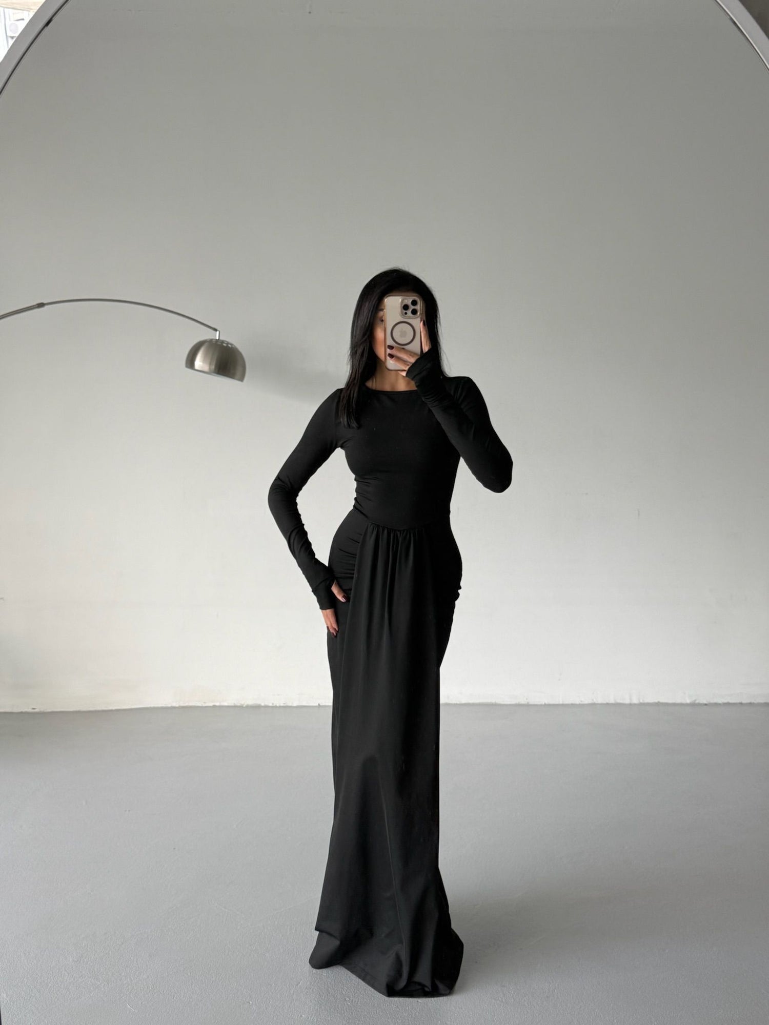 MILANIA GOWN DRESS (BLACK)