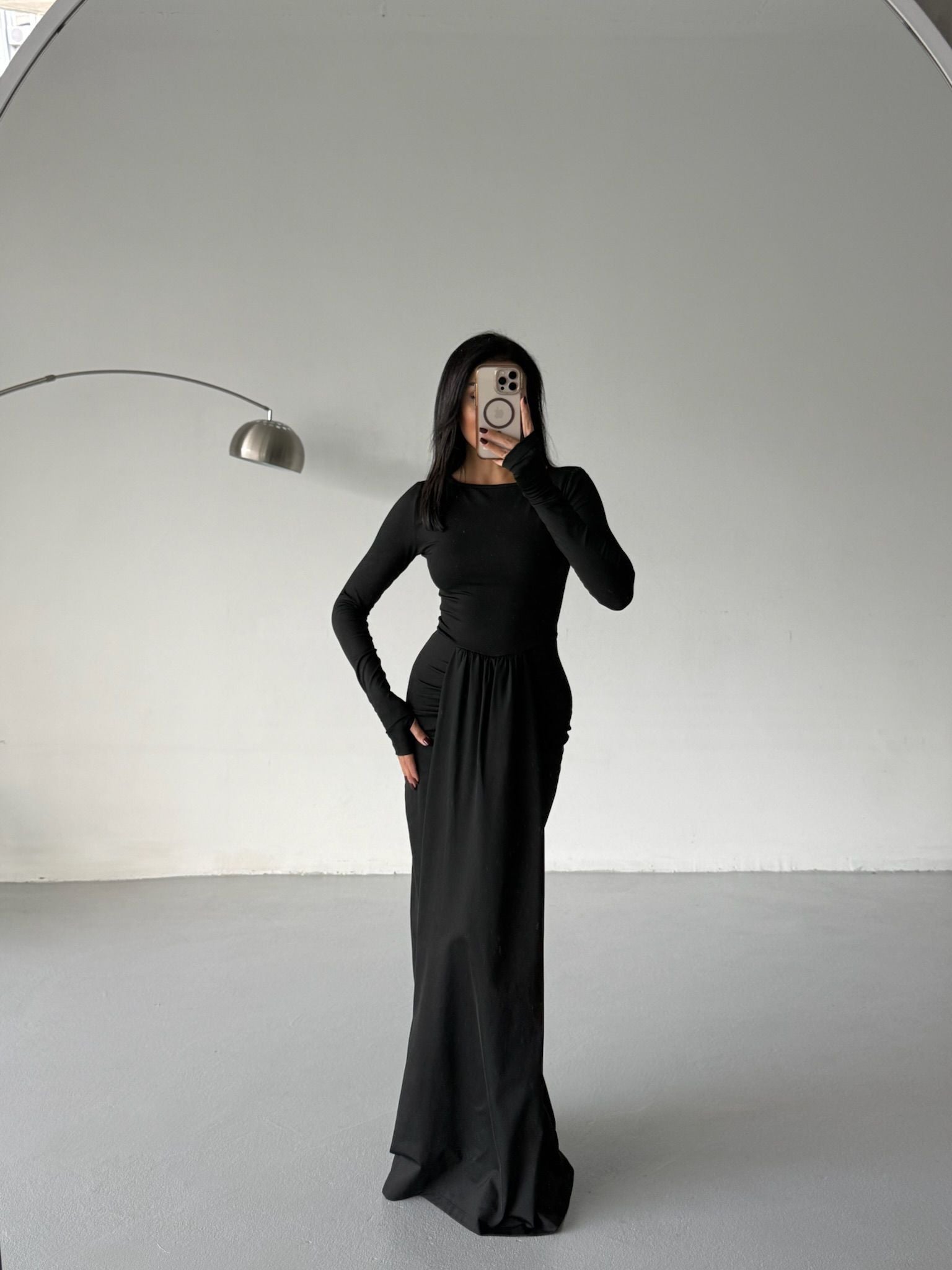 MILANIA GOWN DRESS (BLACK)