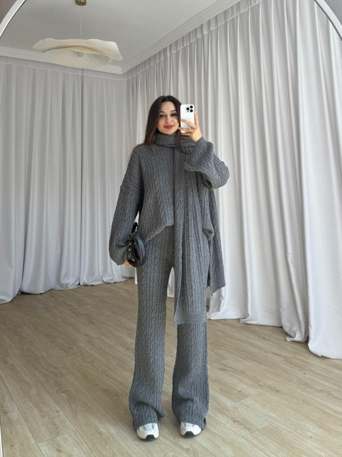 BELLA CABLE KNIT | 3 PIECE SET