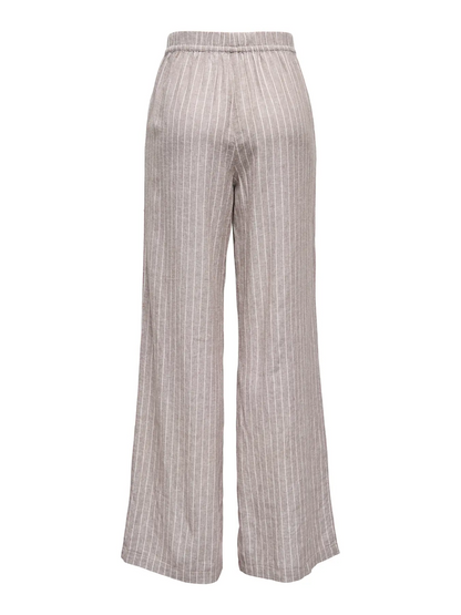 ONLLUDO LINEN BLEND STRIPE PANTS CC OTW | ONLY