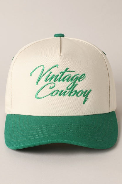 VINTAGE COWBOY HAT | BEST SELLER | (GREEN)