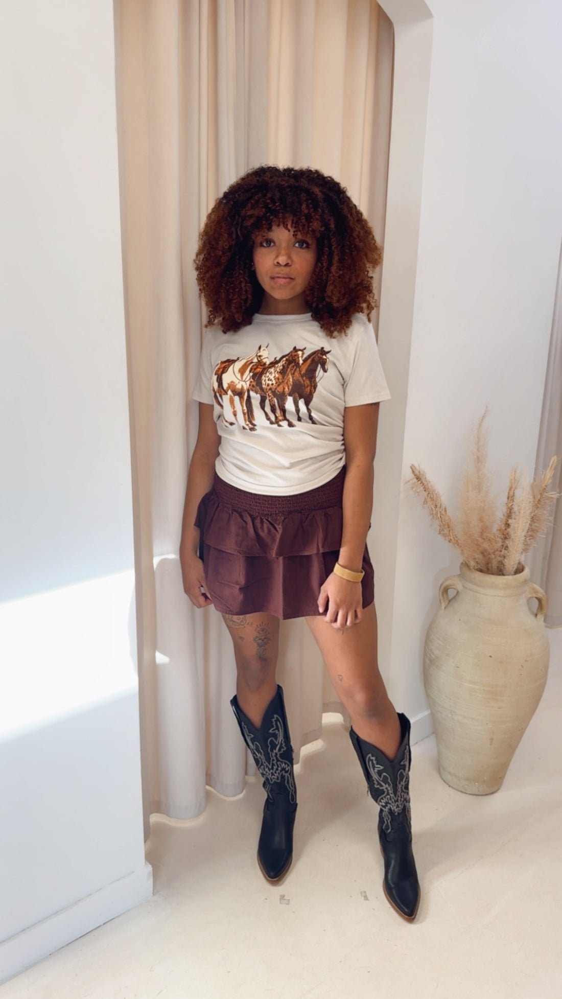 HORSE TRIO VINTAGE WESTERN GRAPHIC TEE | ZUTTER OUTLET