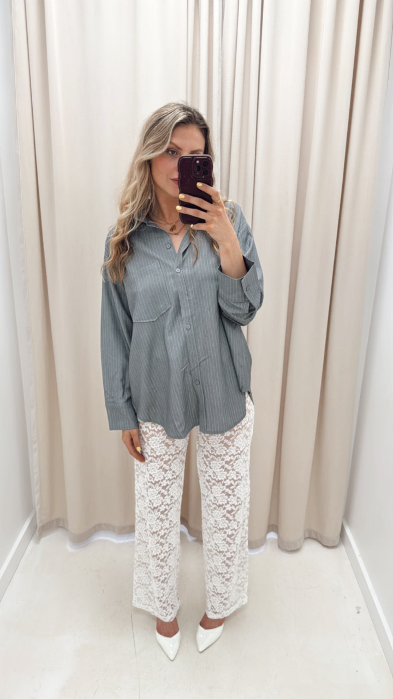 NEW PORTIA LACE PANT (WHITE)