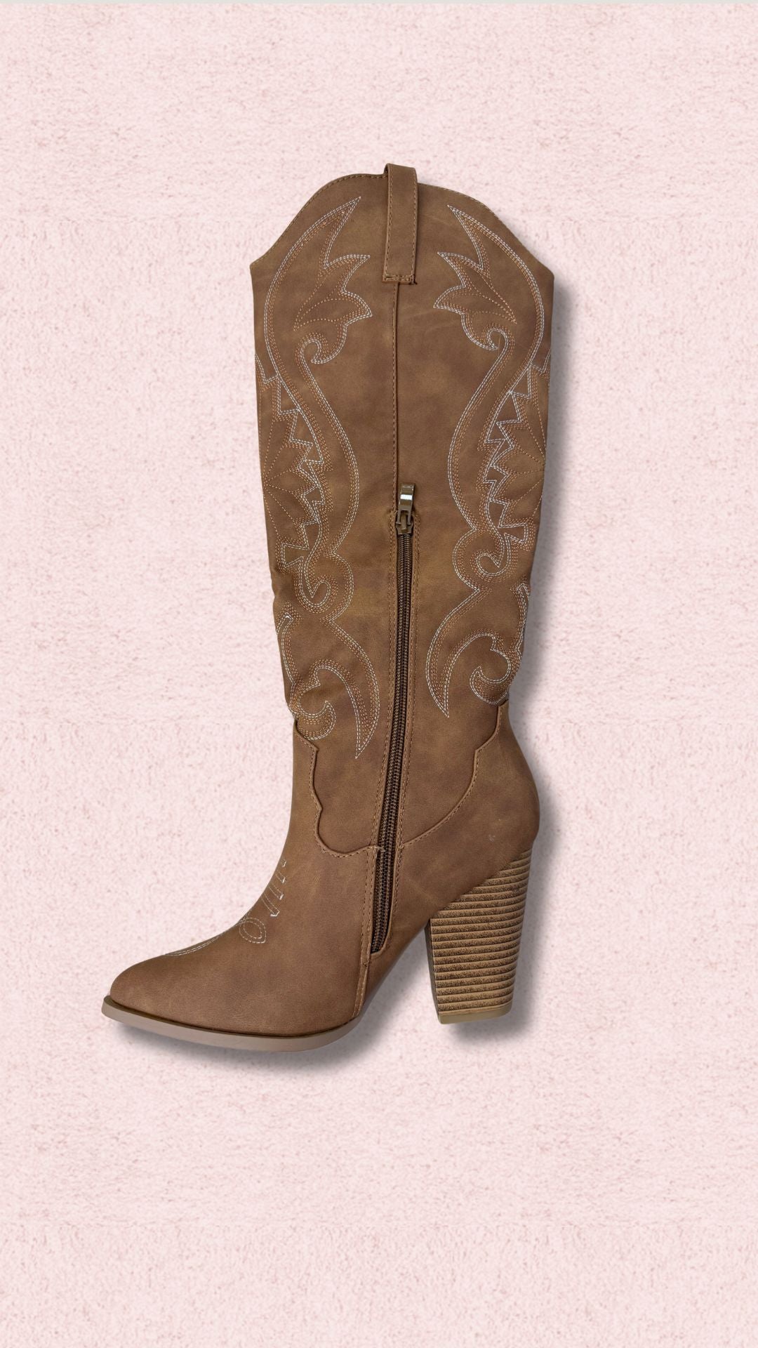 JOLENE COWBOY BOOTS (BROWN)