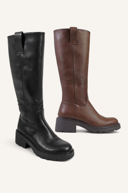 LINDSEY MID CALF BOOT (BLACK)