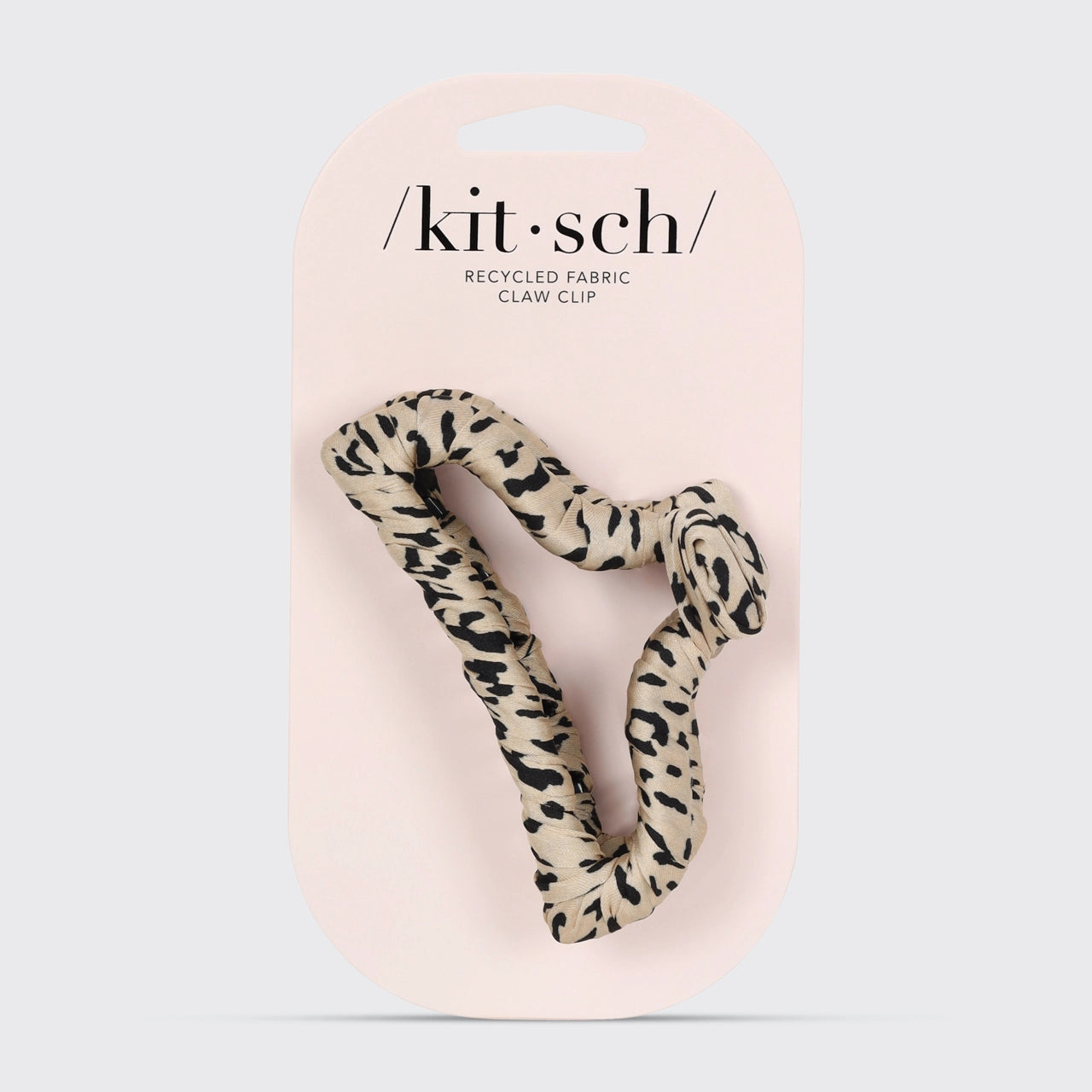 NEW | SATIN WRAPPED LEOPARD HAIR CLIP | KITSCH