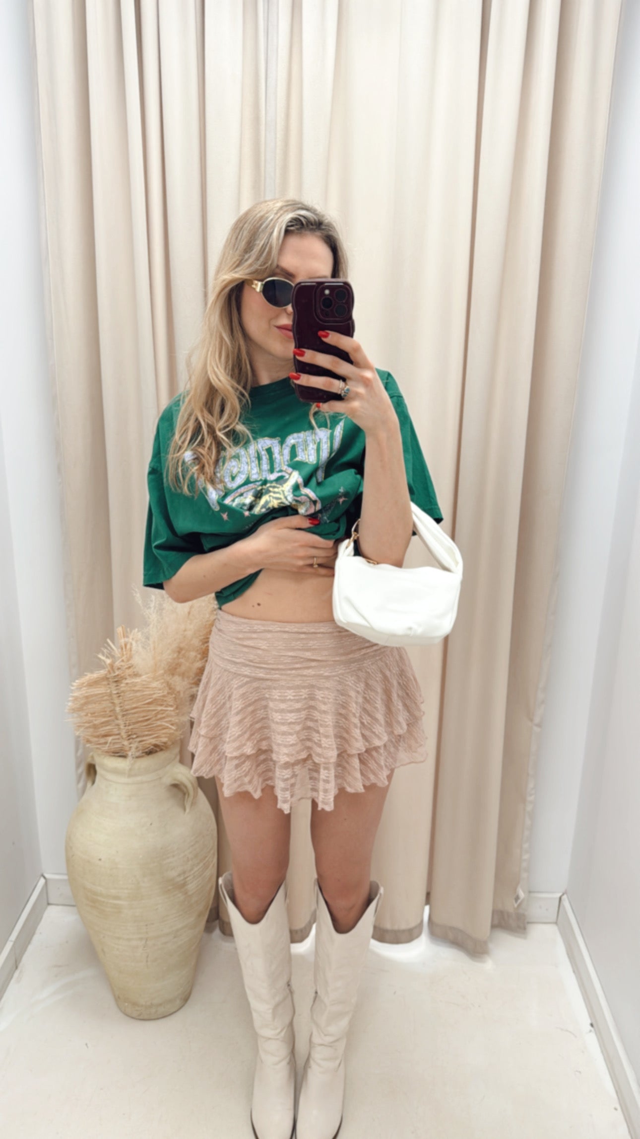 NEW LACEY MINI SKIRT (PINK) | BEST SELLER