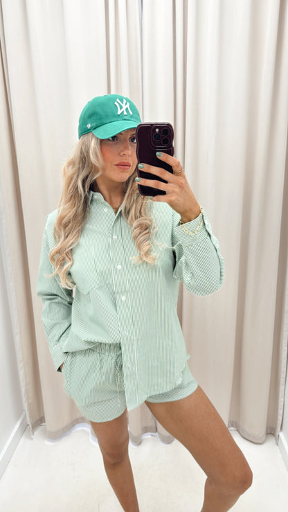 STELLA TWO PIECE STRIPED SET (GREEN)