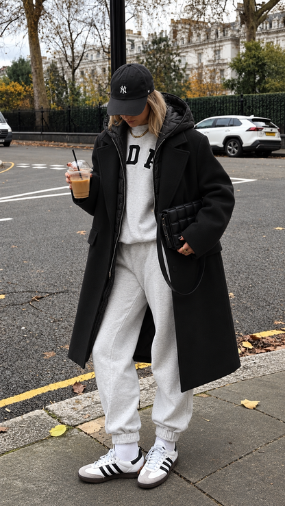BLOOM HOOD COAT (BLACK) | ONLY