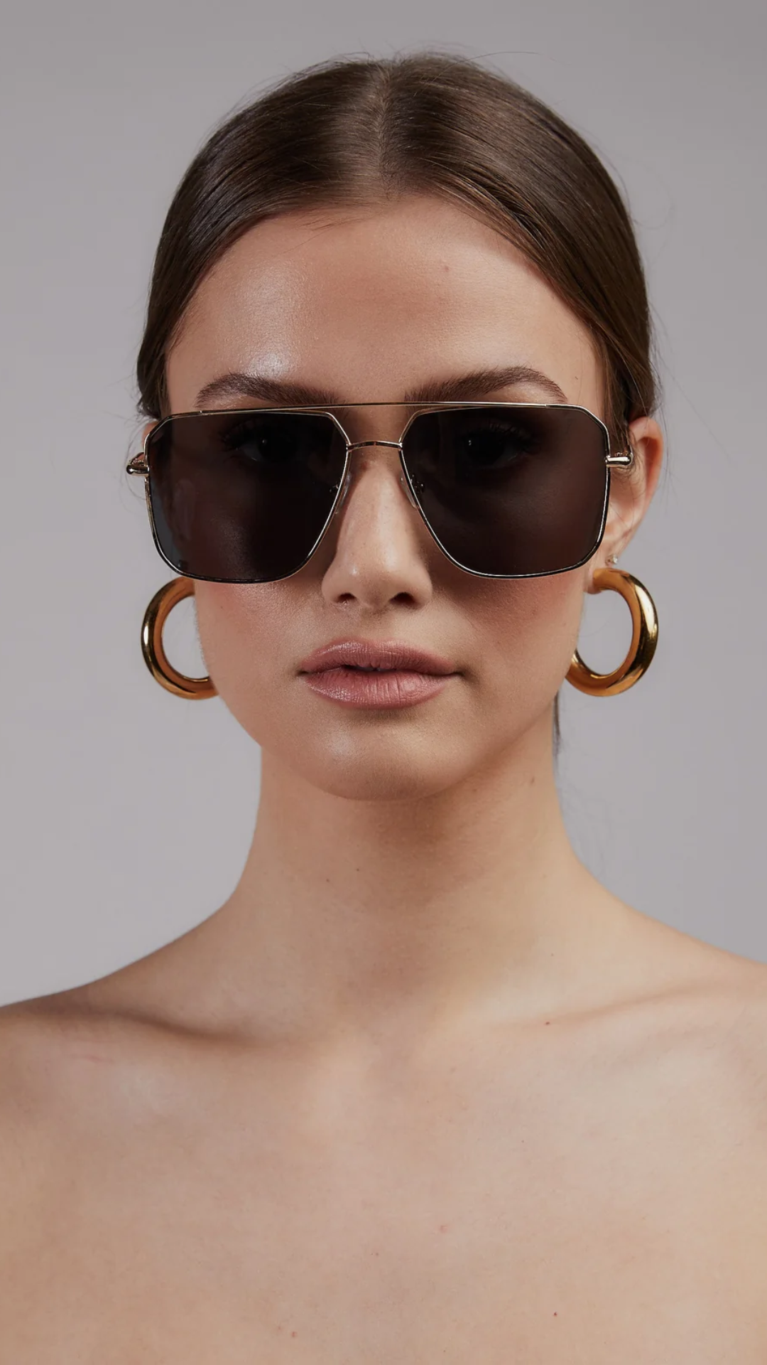 BLAKE SUNGLASSES  (GOLD/BLACK) | SHADY LADY