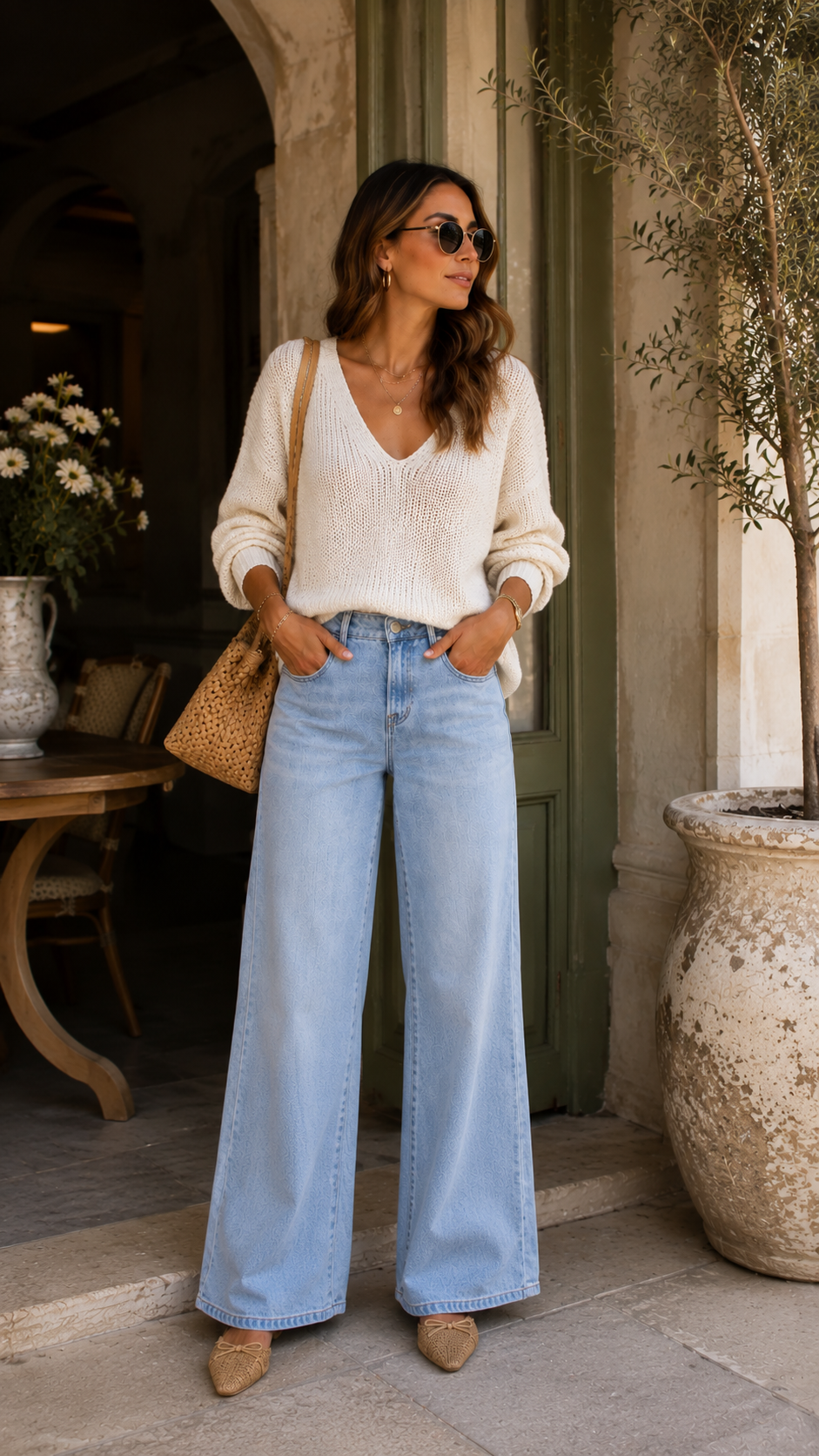 REIGN SLOUCHY WIDE JEANS (RISEN)