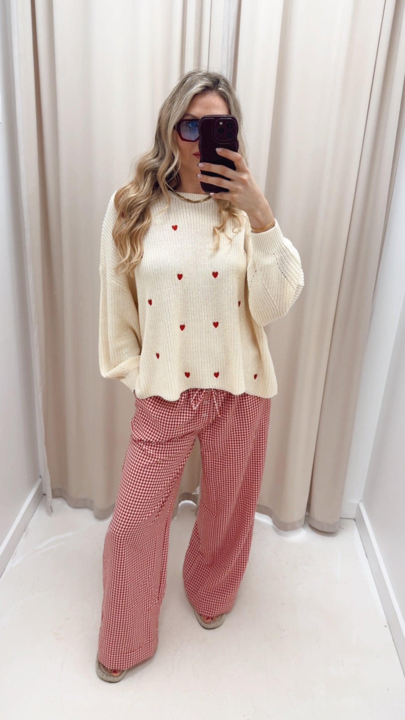 HILDE LS EMB PULLOVER EX KNT