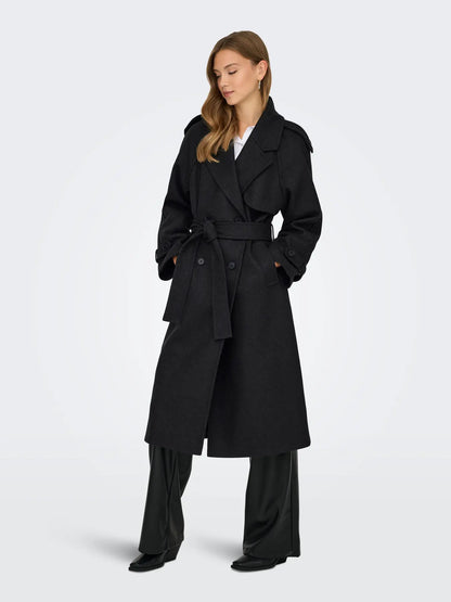 DEAR-TRILLION LONG BELT COAT | ONLY