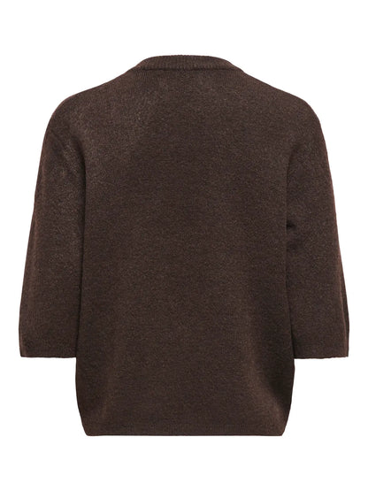 SIMONI 2/4 BOW CARDIGAN (BROWN) | ONLY