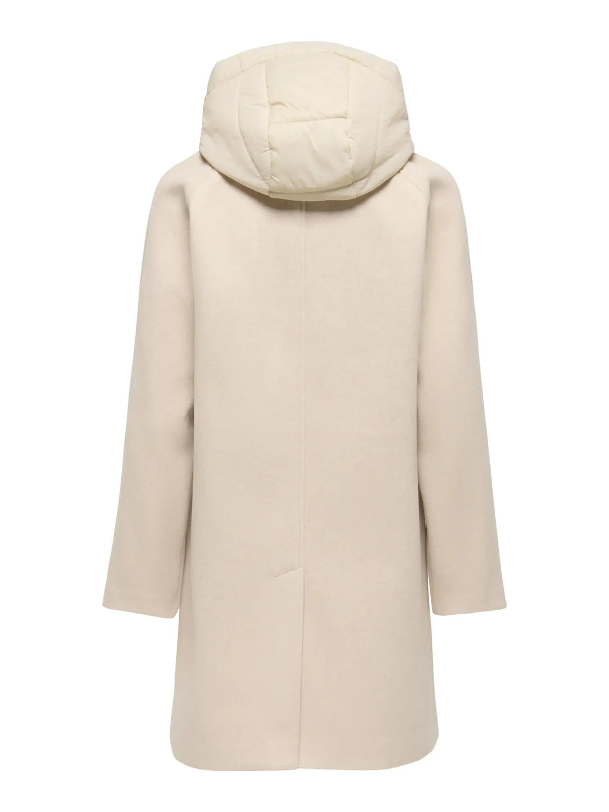 BLOOM HOOD COAT (IVORY) | ONLY