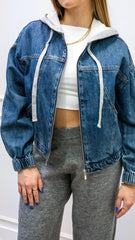 LANABELL DENIM HOODED JACKET