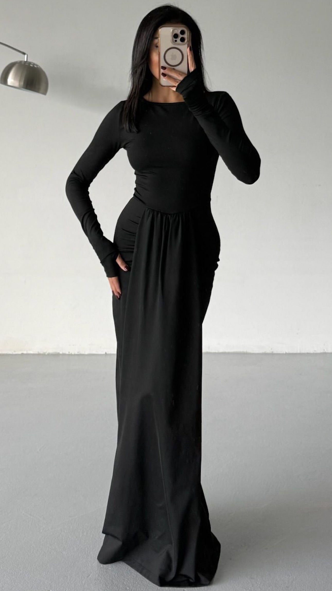 MILANIA GOWN DRESS (BLACK)