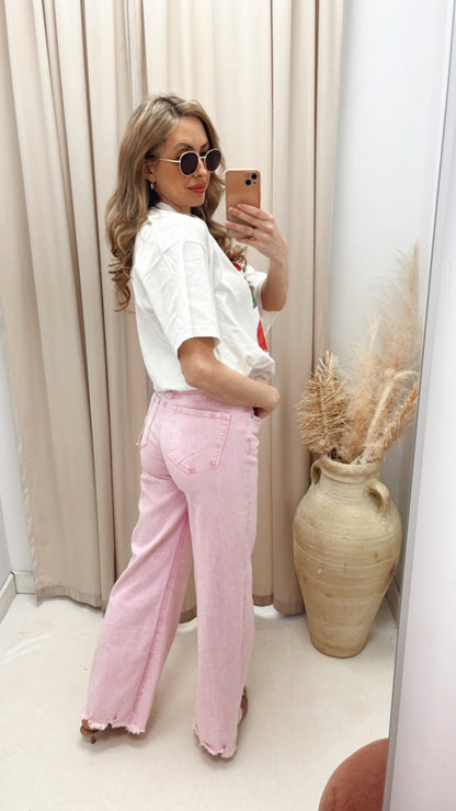 NEW SHERRI WASHED PINK DENIM JEAN (RISEN)
