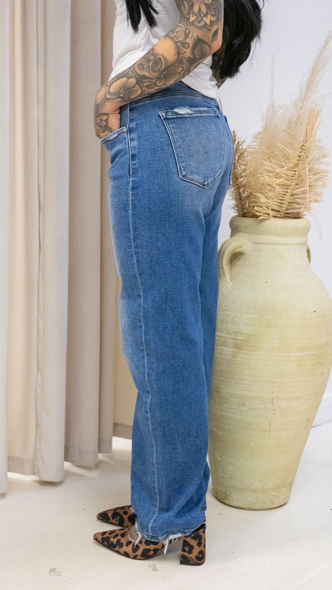 ALEX BARREL JEANS MEDIUM | (RISEN)