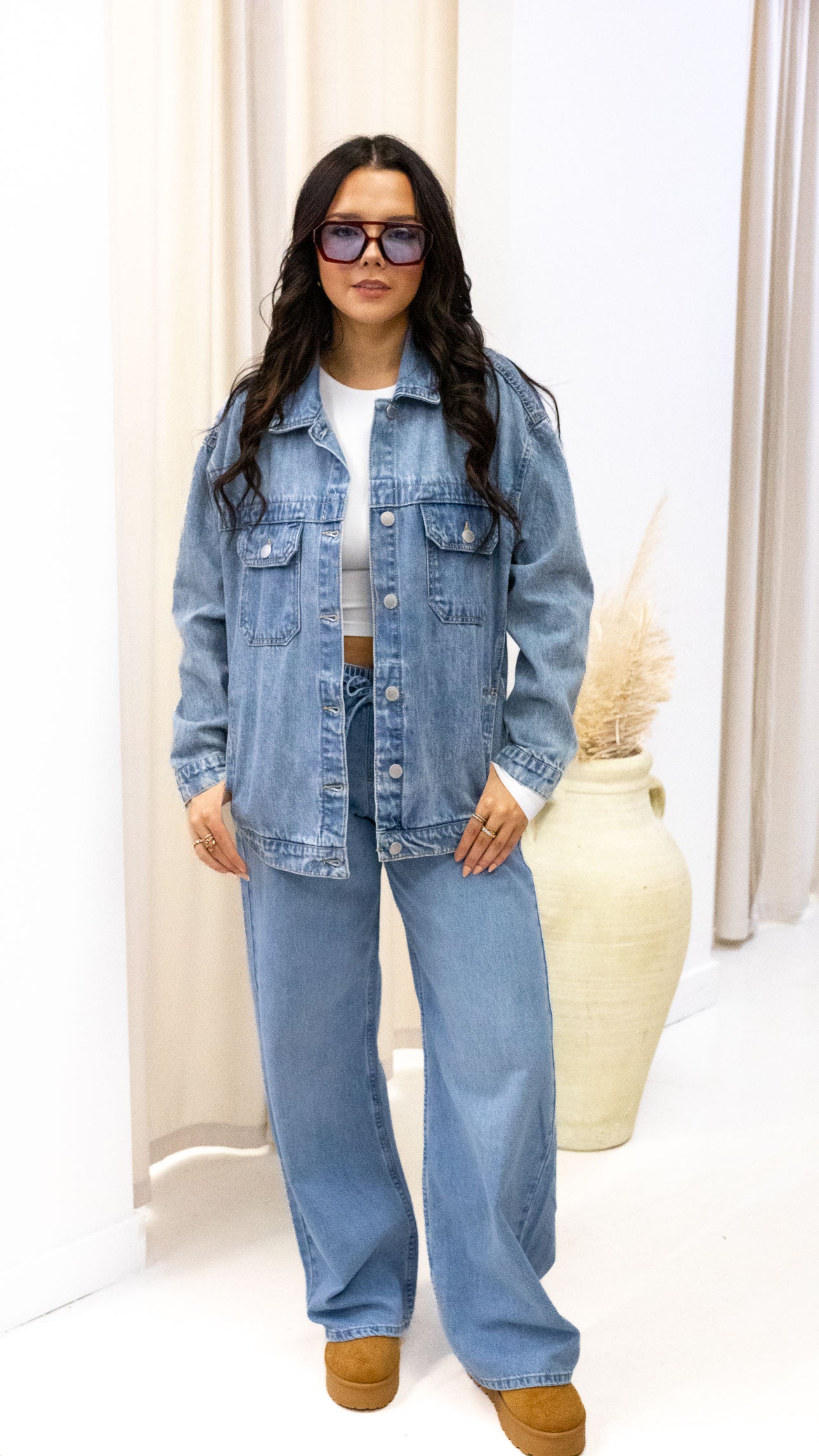 AMANDA OVERSIZED DENIM JACKET | RISEN