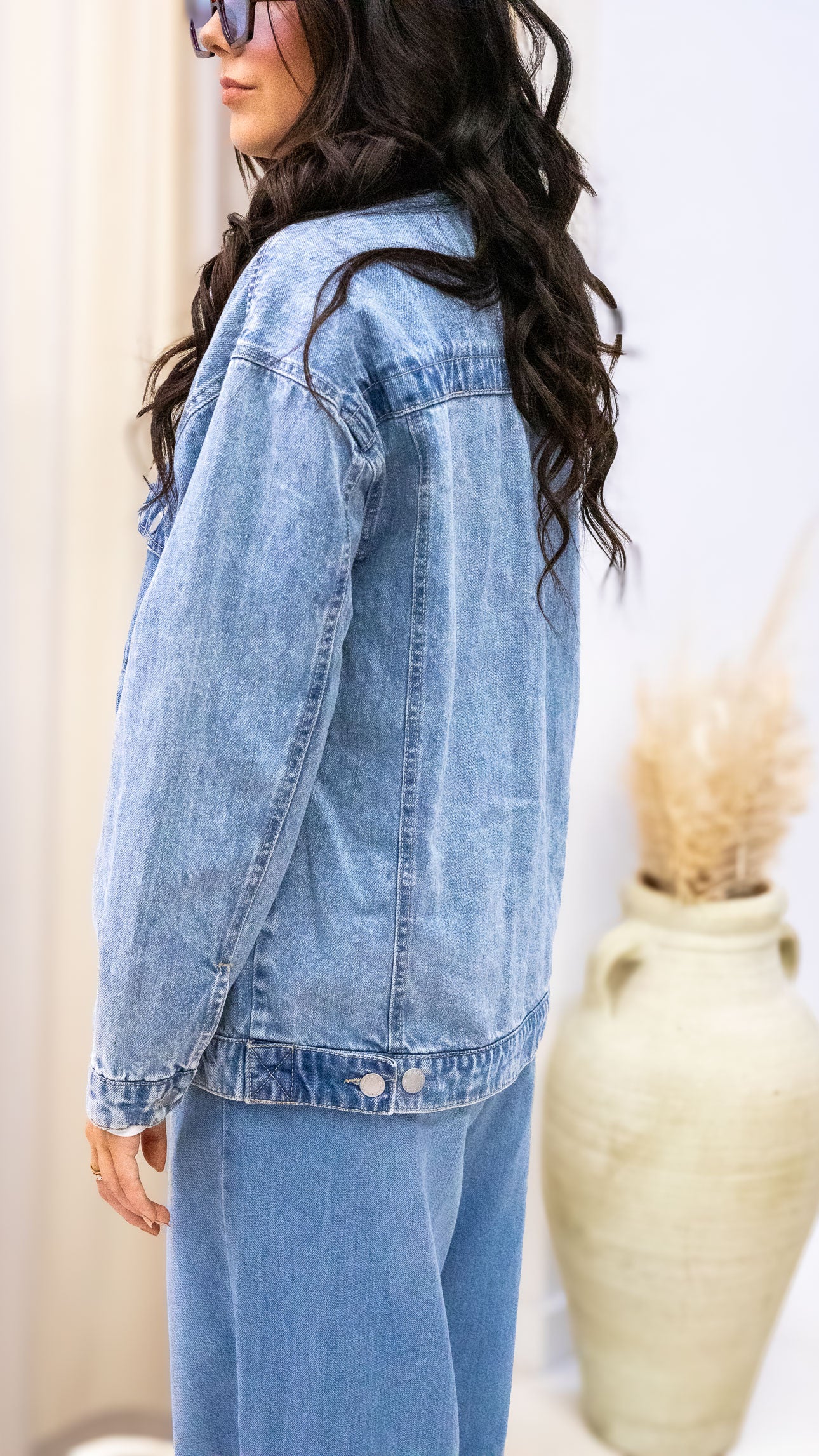 AMANDA OVERSIZED DENIM JACKET | RISEN
