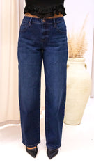 TONY WIDE LEG BAGGY DARK WASH JEAN (RISEN)