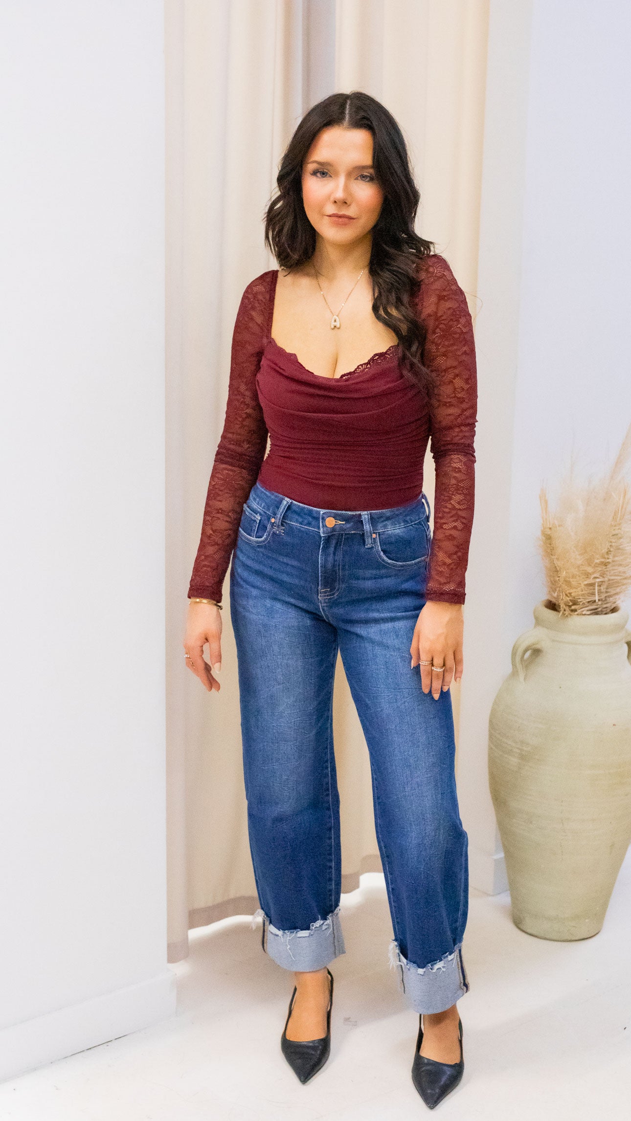 ELISSA BODYSUIT (BURGUNDY)
