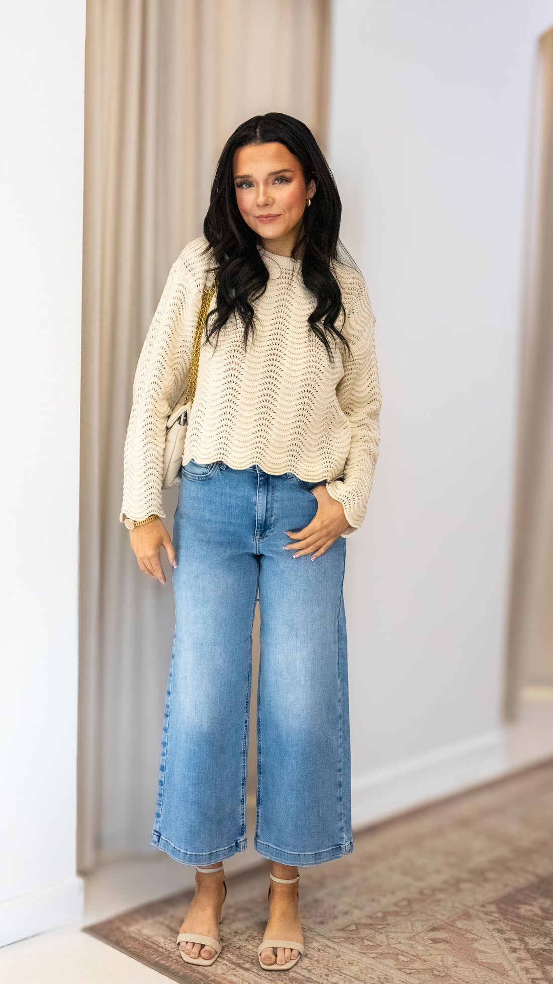 LASA LS WAVE STRUCTURE O-NECK CC KNT | ONLY