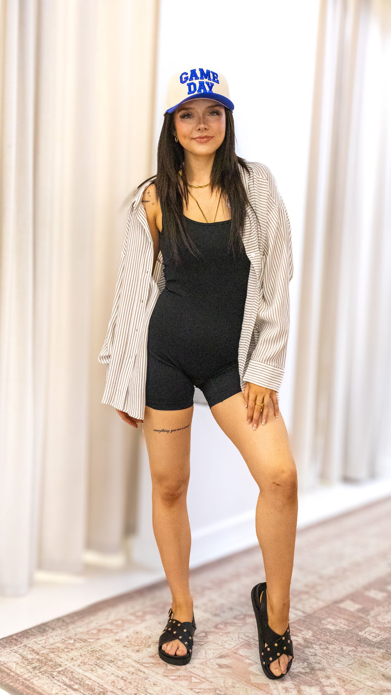 WOVEN STRIPE BUTTON DOWN SHIRTS