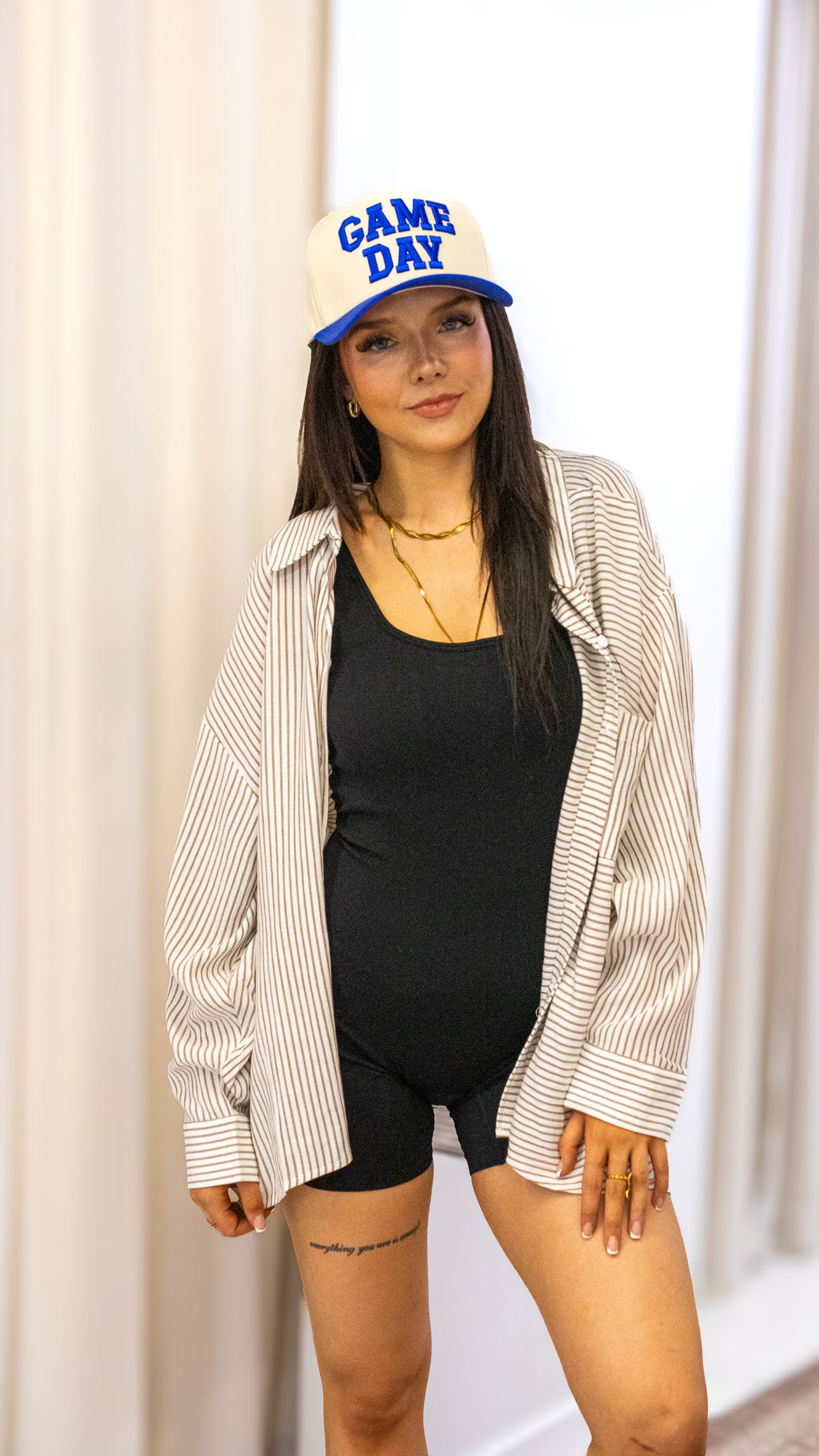 WOVEN STRIPE BUTTON DOWN SHIRTS