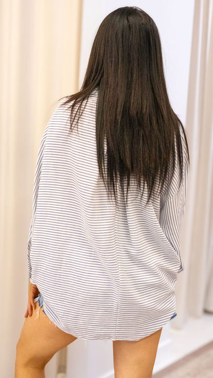 WOVEN STRIPE BUTTON DOWN SHIRTS