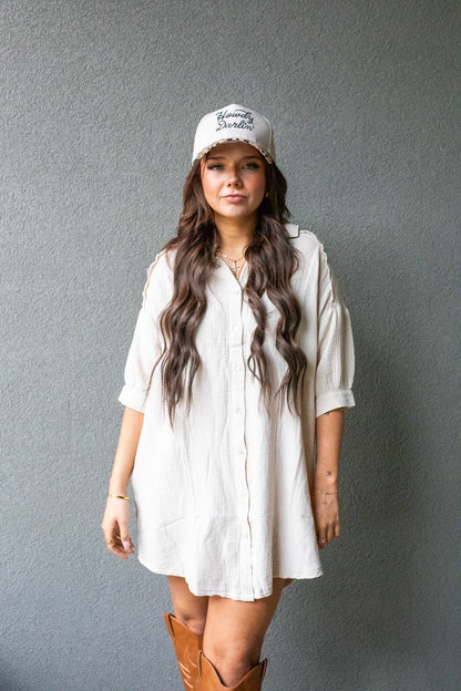 NATALIA MINI SHIRT DRESS