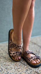 KAITLYN ANIMAL PRINT SANDAL | VELCRO
